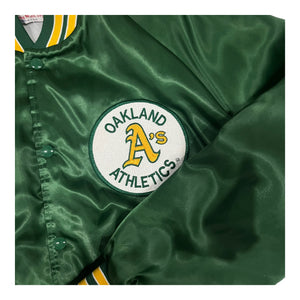 Vintage Oakland Athletic Satin Jacket (L)