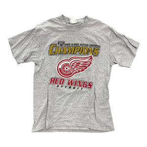 Detroit Redwings Back Champions Tee | XL | 90s