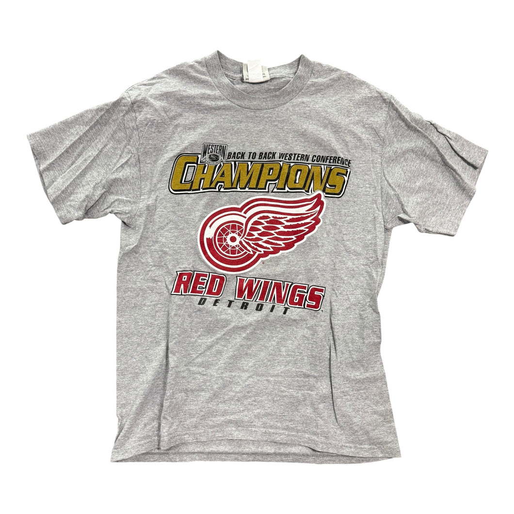 Detroit Redwings Back Champions Tee | XL | 90s