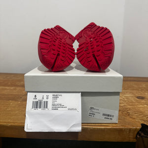 Red Classic Maison Margiela Leather Tabi | 5Y