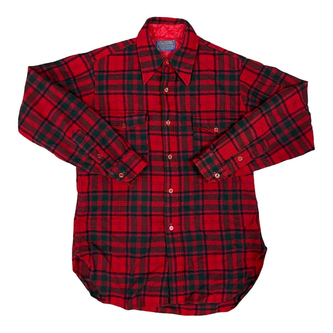 Vintage Red Plaid “Pendleton”Flannel (