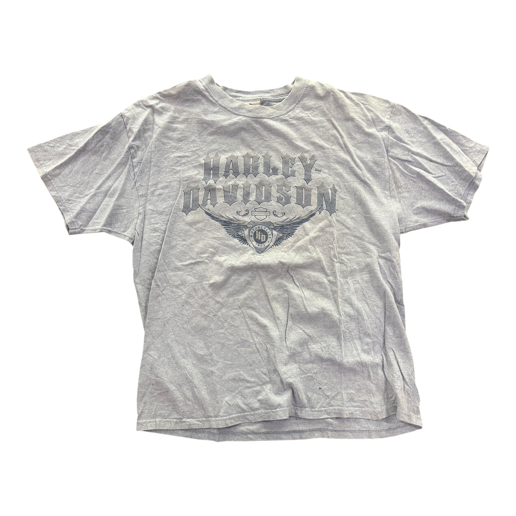 Light Blue Harley Davidson Tee | L | Y2K
