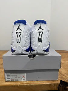 Jordan 14 Retro White Hyper Royal | 9M | New