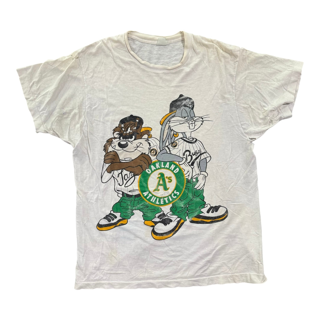 Bugs & Taz Hiphop Athletic Tee | L | 90s