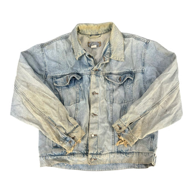 Distressed Denim Jacket (XL)