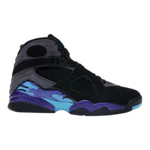 Load image into Gallery viewer, Black Aqua Jordan 8 | 9M | Used