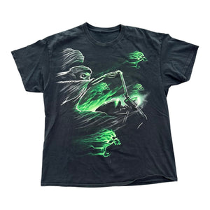 Skull Motorcycle Tee | L | Y2K
