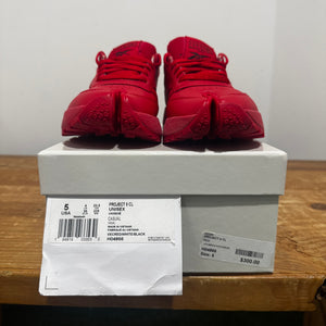 Red Classic Maison Margiela Leather Tabi | 5Y