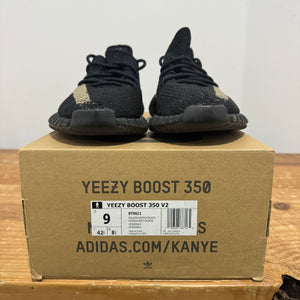 Adidas Yeezy 350 V2 Core Black Green | 9M | Preown