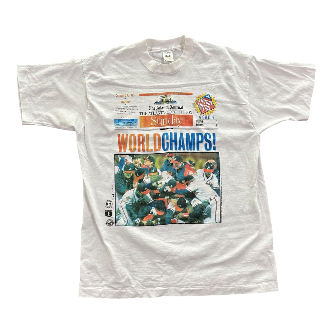 Atlanta Braves 95 Champ Newspaper Tee | L