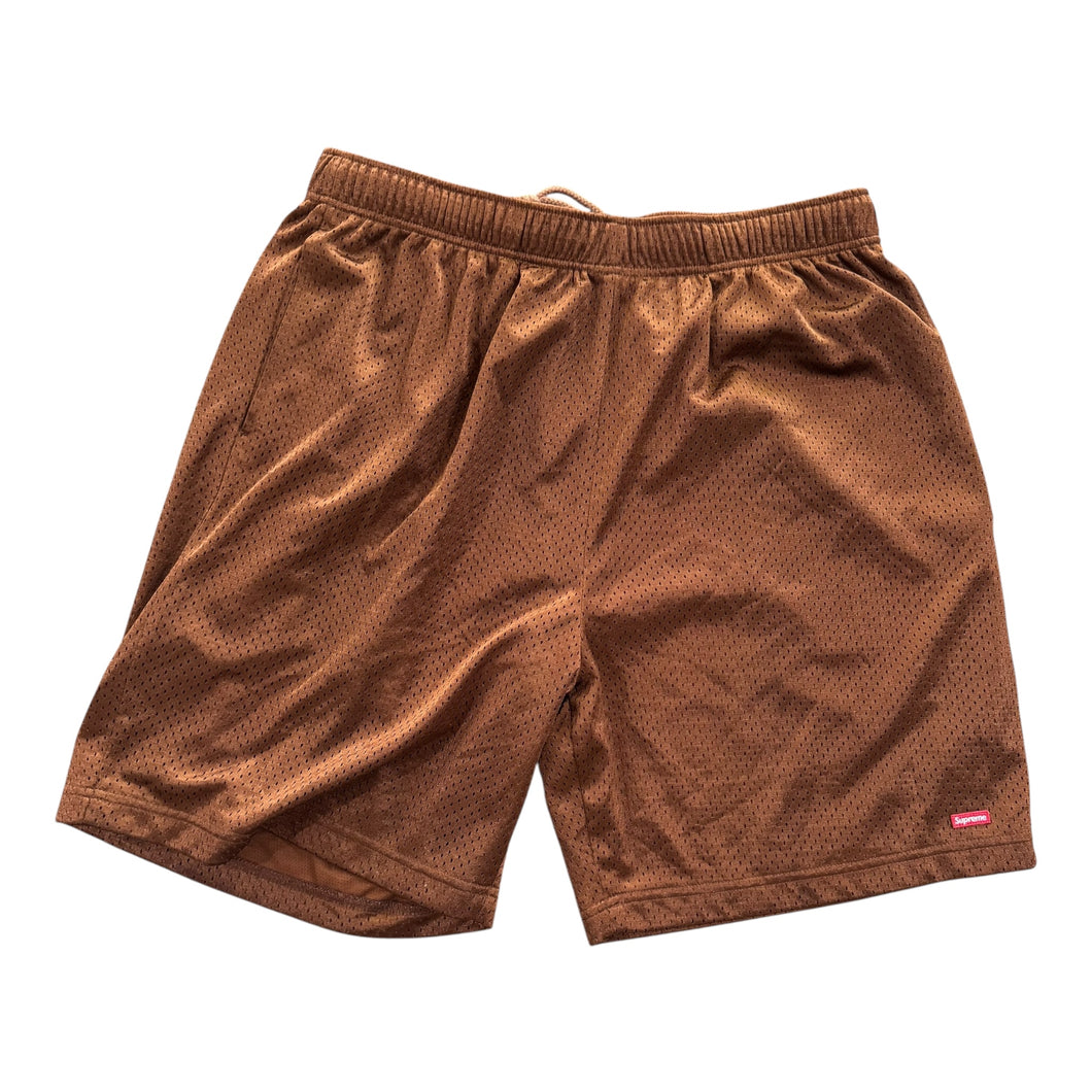 Supreme Brown Mesh Shorts | XL | Preown
