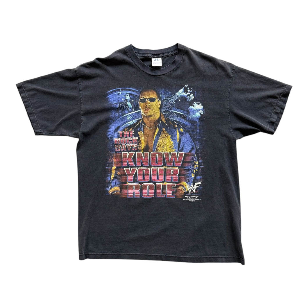 The Rock WWF Wrestling Tee | L | Y2K