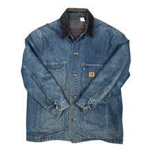 Load image into Gallery viewer, Vintage Big E Denim Jacket (L)