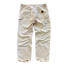 Load image into Gallery viewer, Cream Reworked Carhartt Pants | 33x32 | 90s
