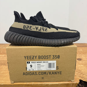 Adidas Yeezy 350 V2 Core Black Green | 9M | Preown