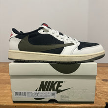 Load image into Gallery viewer, Size 11.5M - Travis Scott x Air Jordan 1 OG SP Low Black Olive