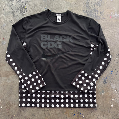 Black CDG Longsleeve Tee| XL | Preown